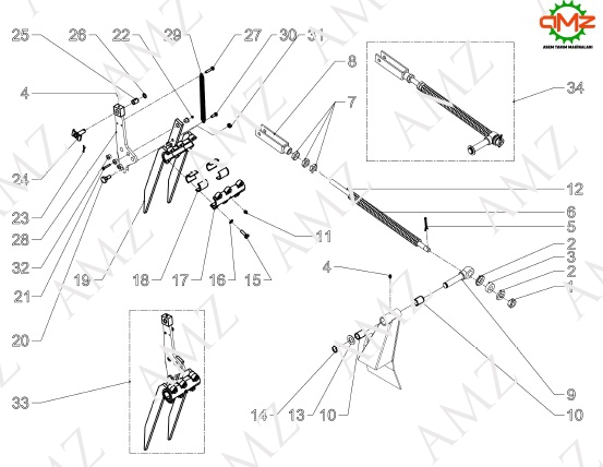 ALTIKÖŞE SOMUN M20X1,5 DİŞ