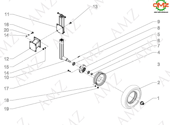 TAÇLI SOMUN W3/4X16 DİŞ