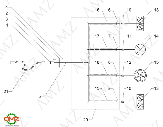 PRİZ BAĞLANTI SACI L-520