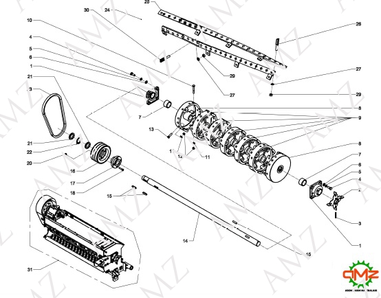 EMNİYET SOMUNU M45X1,5 DİŞ KM9