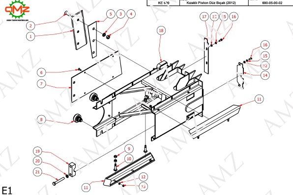 YARIM PASO CİVATA M14X100