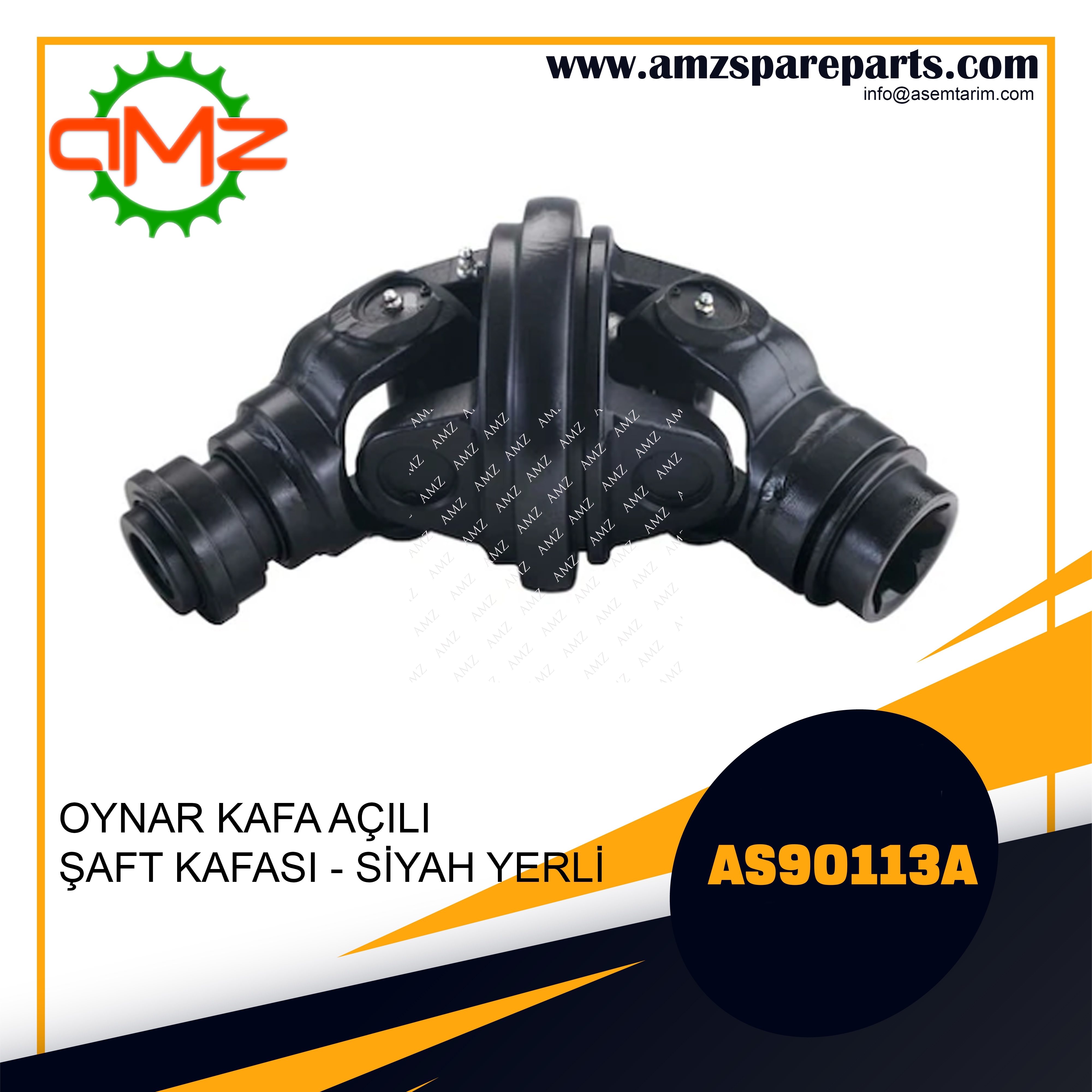 OYNAR KAFA AÇILI ŞAFT KAFASI - SİYAH YERLİ